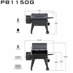 Barbecue à Pellets Navigator 1150 PIT BOSS 9 Barbecue à Pellets Navigator 1150 PIT BOSS -Grill Adepro Boutique barbecue a pellets navigator 1150g 4