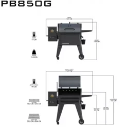 Barbecue à Pellets Navigator 850 PIT BOSS -Grill Adepro Boutique barbecue a pellets navigator 850g 2
