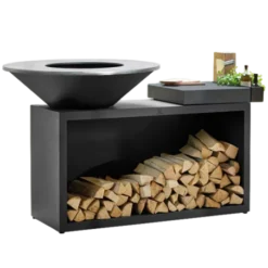 Brasero OFYR Island Black 100 Ceramique Gris Anthracite