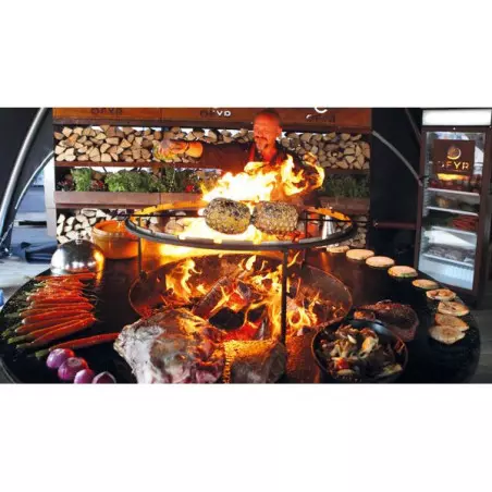 Brasero OFYR XL Plancha Acier Corten Pied 50cm 2 Brasero OFYR XL Plancha Acier Corten Pied 50cm – Image 2