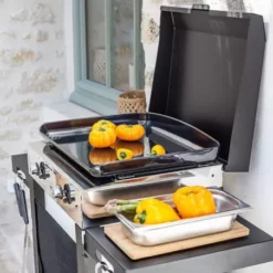 Combo Plancha Gaz Initial 50 + Chariot Acier Noir - ENO -Grill Adepro Boutique combo plancha gaz initial 50 chariot acier noir eno 2