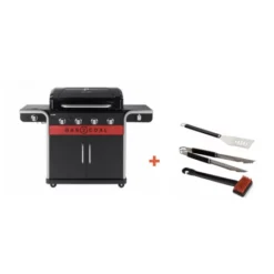 Pack + Barbecue Hybride Gaz & Charbon Gas2Coal 440 2.0 4 Brûleurs + Set D'accessoires
