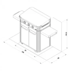 Combo Plancha Enosign Gaz 80 Inox 2023 Avec Capot Inox - ENO 12 Combo Plancha Enosign Gaz 80 Inox 2023 Avec Capot Inox - ENO -Grill Adepro Boutique pack combo plancha enosign gaz 80 inox 5
