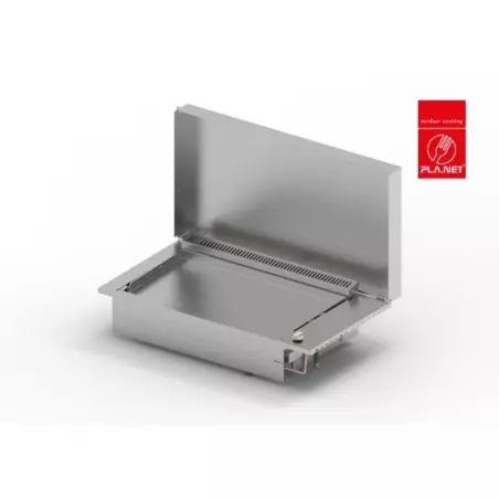Plancha Gaz Encastrable Inox Oasi 80 Cm Plaque Lisse + Couvercle - PLANET 1 Plancha Gaz Encastrable Inox Oasi 80 Cm Plaque Lisse + Couvercle - PLANET