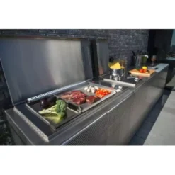 Plancha Gaz Encastrable Inox Oasi 80 Cm Plaque Lisse + Couvercle - PLANET 6 Plancha Gaz Encastrable Inox Oasi 80 Cm Plaque Lisse + Couvercle - PLANET -Grill Adepro Boutique plancha gaz encastrable inox 80 cm 3 feux plaque lisse couvercle planet 4