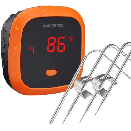 Thermometre Barbecue Bluetooth Inkbird IBT-4XC étanche Avec 4 Sondes 1 Thermometre Barbecue Bluetooth Inkbird IBT-4XC étanche Avec 4 Sondes